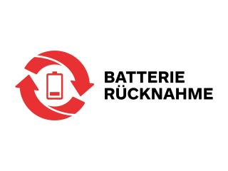 Symbol zur Batterie Rücknahme