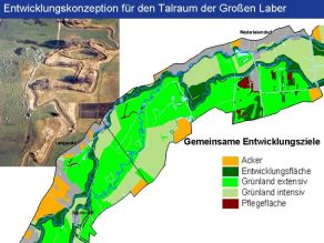 Planausschnitt eines Auenprojektes