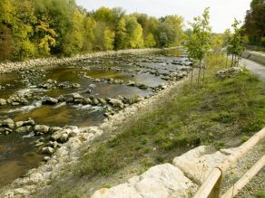 Fischaufstiegshilfe an der Wertach