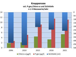 Die Zeitachse beginnt 2006 und endet 2021. Weitere Erläuterungen zu den Kenngrößen finden sich im Text.