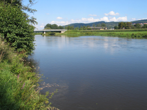 Die Naab bei Wernberg.