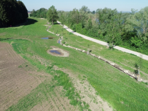 Luftaufnahme des Landgrabens