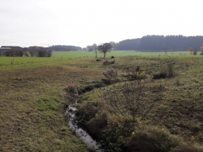 Sich windender Verlauf des Grabens