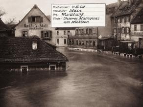 Überschwemmte Straßen, Würzburg