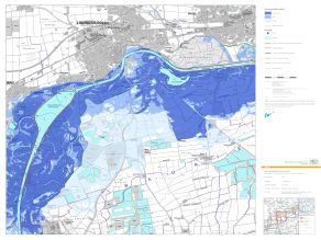 Beispiel für eine Hochwassergefahrenkarte – Eintrittswahrscheinlichkeiten Beispiel für eine Hochwassergefahrenkarte – Eintrittswahrscheinlichkeiten