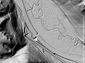 Digitales Geländemodell aus Laserscanning ohne Vegetation