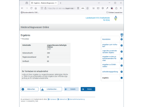 Übersicht der erfassten Flächen.