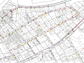 Planauschnitt der Stadt Moosburg. Planauschnitt der Stadt Moosburg.