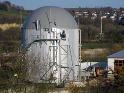 Faulbehälter mit integriertem Gasspeicher (Kläranlage Bad Abbach)