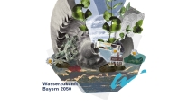 Screenshot der Broschüre 'Wasserzukunft Bayern 2050'