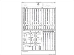 Eine Q-Jahrbuchseite (Tabelle).